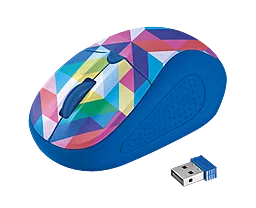 Компьютерная мышка Trust Primo (21480) blue geometry - миниатюра 2