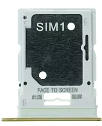 Держатель (лоток) Сим карты Xiaomi Poco X4 Pro 5G Dual SIM и карты памяти Original Poco Yellow