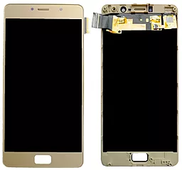 Дисплей Lenovo P2 Vibe, Vibe P2 (P2a42) с тачскрином и рамкой, оригинал, Gold - фото Дисплей Lenovo P2 Vibe, Vibe P2 (P2a42) с тачскрином и рамкой, оригинал, Gold