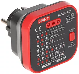 Тестер розеток UNI-T UT07B-EU - миниатюра 3 Тестер розеток UNI-T UT07B-EU - миниатюра 3