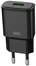Сетевое зарядное устройство XO L92D USB-A QC3.0 18W 3A Black