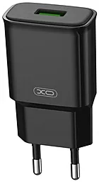 Сетевое зарядное устройство XO L92D 18w QC3.0 home charger black