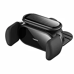 Держатель Baseus Steel Cannon pro Solar Electric Car Mount Black (SUGP010001) - фото Держатель Baseus Steel Cannon pro Solar Electric Car Mount Black (SUGP010001)