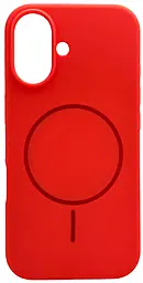 {"ru": "Чехол", "uk": "Чохол"} Silicone Case Full Fine Ring MagSafe для Apple iPhone 16  Peach