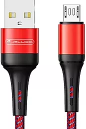 Кабель Jellico A20 USB-A - micro USB 15w 3.1a 1м cable Red - фото Кабель Jellico A20 USB-A - micro USB 15w 3.1a 1м cable Red