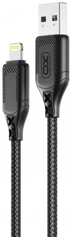 Кабель XO NB235 USB-A - Lightning 12w 2.4a 1м cable Black - фото 2