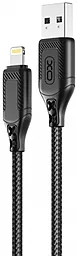Кабель XO NB235 USB-A - Lightning 12w 2.4a 1м cable Black - миниатюра 2 Кабель XO NB235 USB-A - Lightning 12w 2.4a 1м cable Black - миниатюра 2