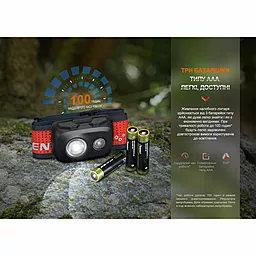Налобний ліхтарик Fenix HL16 AAA Green - мініатюра 14 Налобний ліхтарик Fenix HL16 AAA Green - мініатюра 14