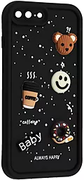 Чохол Pretty Things Case для Apple iPhone 7 Plus, 8 Plus Black / Always Happy Donut - фото Чохол Pretty Things Case для Apple iPhone 7 Plus, 8 Plus Black / Always Happy Donut