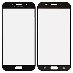 Корпусное стекло дисплея Samsung Galaxy A7 A720F 2017 (с OCA пленкой) Black