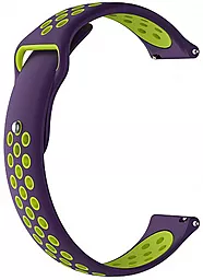 Сменный ремешок для фитнес трекера Amazfit Bip Smartwatch 20мм двуцветный Purple/Green (AMZBPSILNIKE-SSA) - миниатюра 3
