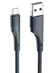 Кабель Essager Rousseau USB-A - Type-C 15w 3a 2м cable Black (EXCT-LSA01) - фото Кабель Essager Rousseau USB-A - Type-C 15w 3a 2м cable Black (EXCT-LSA01)
