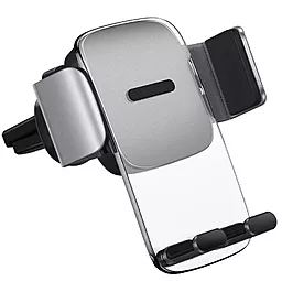 Держатель Baseus Easy Control Clamp Car Mount Holder (Air Outlet Version) Silver (SUYK000112) - миниатюра 2 Держатель Baseus Easy Control Clamp Car Mount Holder (Air Outlet Version) Silver (SUYK000112) - миниатюра 2