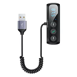 Bluetooth адаптер Usams US-SJ503 Car Digital Display FM Wireless Audio Receiver Black