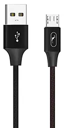Кабель SkyDolphin S55V Neylon USB-A - micro USB 12w 2.4a 1м cable Black (USB-000438) - фото Кабель SkyDolphin S55V Neylon USB-A - micro USB 12w 2.4a 1м cable Black (USB-000438)
