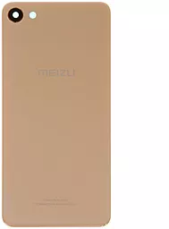 Задняя крышка корпуса Meizu U10 U680H со стеклом камеры Gold - фото Задняя крышка корпуса Meizu U10 U680H со стеклом камеры Gold