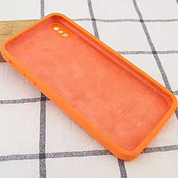 Чохол Silicone Case Full Camera Square для Apple iPhone XS Max  Bright Orange - мініатюра 3