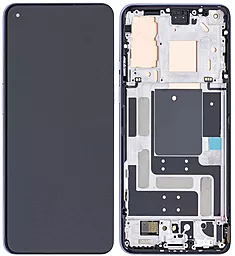 Дисплей OnePlus 9 (LE2110, LE2111, LE2113, LE2115, LE2117) с тачскрином и рамкой, оригинал, Winter Mist