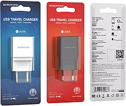 Сетевое зарядное устройство Borofone BA19A Nimble 1a home charger white - миниатюра 3 Сетевое зарядное устройство Borofone BA19A Nimble 1a home charger white - миниатюра 3
