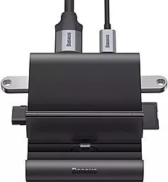 Док-станція зарядний пристрій Baseus Pro Mate Docking Type-C Black (WKMD000001) - мініатюра 6