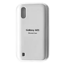 Чехол Epik Silicone Case Full для Samsung Galaxy A01 A015 (2019) White