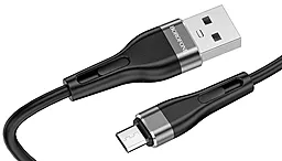 Кабель Borofone BX46 USB-A - micro USB 12w 2.4a 1м cable Black - миниатюра 3 Кабель Borofone BX46 USB-A - micro USB 12w 2.4a 1м cable Black - миниатюра 3