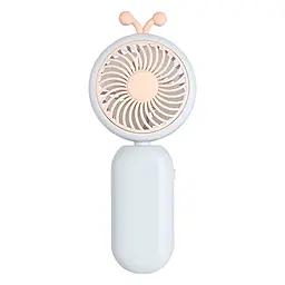 Портативный вентилятор NICHOSI ZB110 Mini с аккумулятором Blue - фото Портативный вентилятор NICHOSI ZB110 Mini с аккумулятором Blue