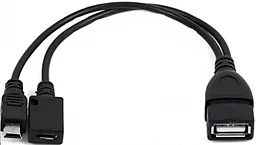OTG кабель Siyoteam mini USB OTG 2 в 1+ дополнительное питание micro USB