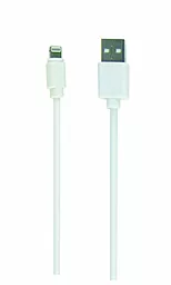 Кабель Cablexpert USB-A - Lightning 12w 2.4a 0.5м cable White (CC-USB2-AMLM-W-0.5M) - фото Кабель Cablexpert USB-A - Lightning 12w 2.4a 0.5м cable White (CC-USB2-AMLM-W-0.5M)