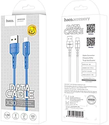 Кабель Hoco X30 Star Charging USB-A - Type-C 10w 1.2м cable Blue - миниатюра 5 Кабель Hoco X30 Star Charging USB-A - Type-C 10w 1.2м cable Blue - миниатюра 5
