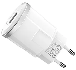 Сетевое зарядное устройство Hoco С37А Charger 1 USB 2.4A White - миниатюра 6