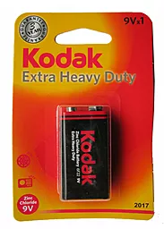 Батарейки Kodak Extra Heavy Duty 6F22 1шт 9 V - фото Батарейки Kodak Extra Heavy Duty 6F22 1шт 9 V