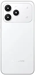 Задняя крышка корпуса Tecno Spark 40 со стеклом камеры, Original Veil White - фото Задняя крышка корпуса Tecno Spark 40 со стеклом камеры, Original Veil White