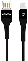 Кабель MOXOM MX-CB07 USB-A - Lightning 12w 2.4a 0.2м cable Black
