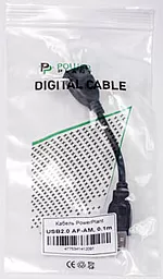 Кабель (шлейф) PowerPlant USB 2.0 AF – AM, 0.1м - миниатюра 4 Кабель (шлейф) PowerPlant USB 2.0 AF – AM, 0.1м - миниатюра 4