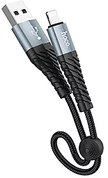 Кабель Hoco X38 Cool USB-A - Lightning 12w 2.4a 0.25м cable Black