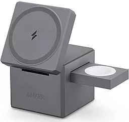 Беспроводная док-станция Anker 15w 3-in-1 wireless charger black (Y1811JA1)