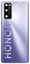 Задняя крышка корпуса Huawei Honor 30 Pro со стеклом камеры Titanium silver - фото Задняя крышка корпуса Huawei Honor 30 Pro со стеклом камеры Titanium silver