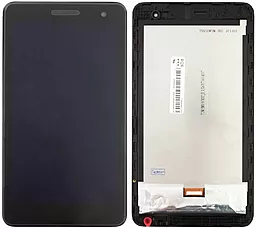 Дисплей для планшету Huawei MediaPad T1 7 T1-701U (жовтий шлейф) + Touchscreen with frame (original) Black