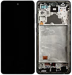 Дисплей Samsung Galaxy A72 A725, Galaxy A72 5G A726 с тачскрином и рамкой, оригинал, Awesome Black