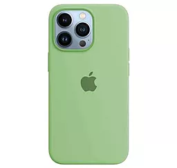 Чохол Silicone Case Full для Apple iPhone 13 Pro Max Mint