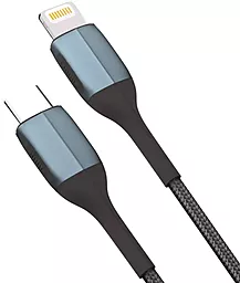 Кабель Veron CL09 USB Type-C - Lightning 20w 3a 1м PD сable Black - фото Кабель Veron CL09 USB Type-C - Lightning 20w 3a 1м PD сable Black