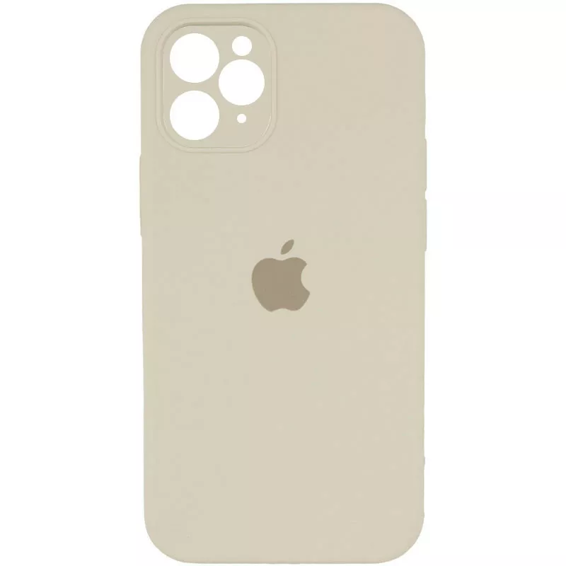 Чехол Silicone Case Full Camera Square для Apple iPhone 11 Pro Max Antigue White - фото 1