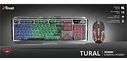 Комплект (клавіатура+мишка) Trust GXT 845 Tural Gaming Combo (22457) Black - мініатюра 9