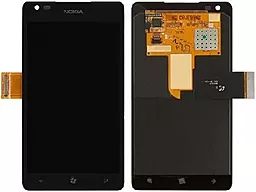 Дисплей Nokia Lumia 900 с тачскрином, Black