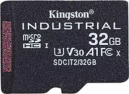 Карта пам'яті Kingston 32 GB microSDHC UHS-I (U3) V30 A1 Industrial (SDCIT2/32GBSP) - фото Карта пам'яті Kingston 32 GB microSDHC UHS-I (U3) V30 A1 Industrial (SDCIT2/32GBSP)