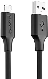 Кабель Proove Striped Silicone USB-A - Lightning 12w 2.4a 1м cable Black - фото Кабель Proove Striped Silicone USB-A - Lightning 12w 2.4a 1м cable Black