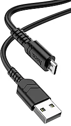 Кабель Hoco X62 Fortune USB-A - micro USB 12w 2.4a 1м cable Black - мініатюра 2 Кабель Hoco X62 Fortune USB-A - micro USB 12w 2.4a 1м cable Black - мініатюра 2