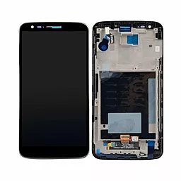 Дисплей LG G2 (D802, D805) (20 pin) с тачскрином и рамкой, Black - фото Дисплей LG G2 (D802, D805) (20 pin) с тачскрином и рамкой, Black