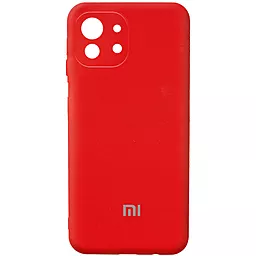 Чехол Epik Silicone Cover Full Camera (AA) для Xiaomi Mi 11 Lite Красный / Red